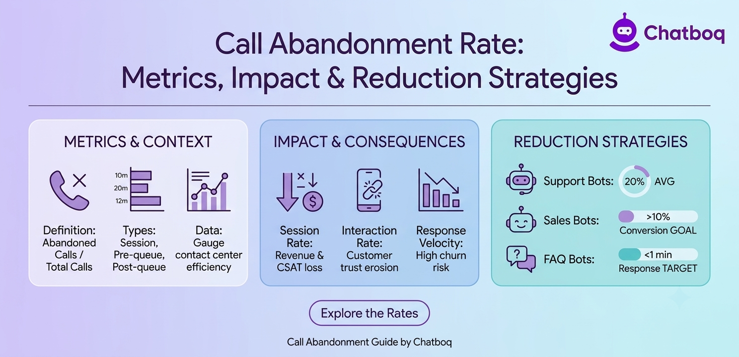Call Abandonment Rate: Queue Drop-Off Metrics, Wait-Time Impact, Customer Experience Loss, and Reduction Strategies