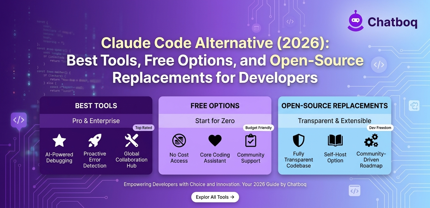 Claude Code Alternative (2026): Best Tools, Free Options, and Open-Source Replacements for Developers