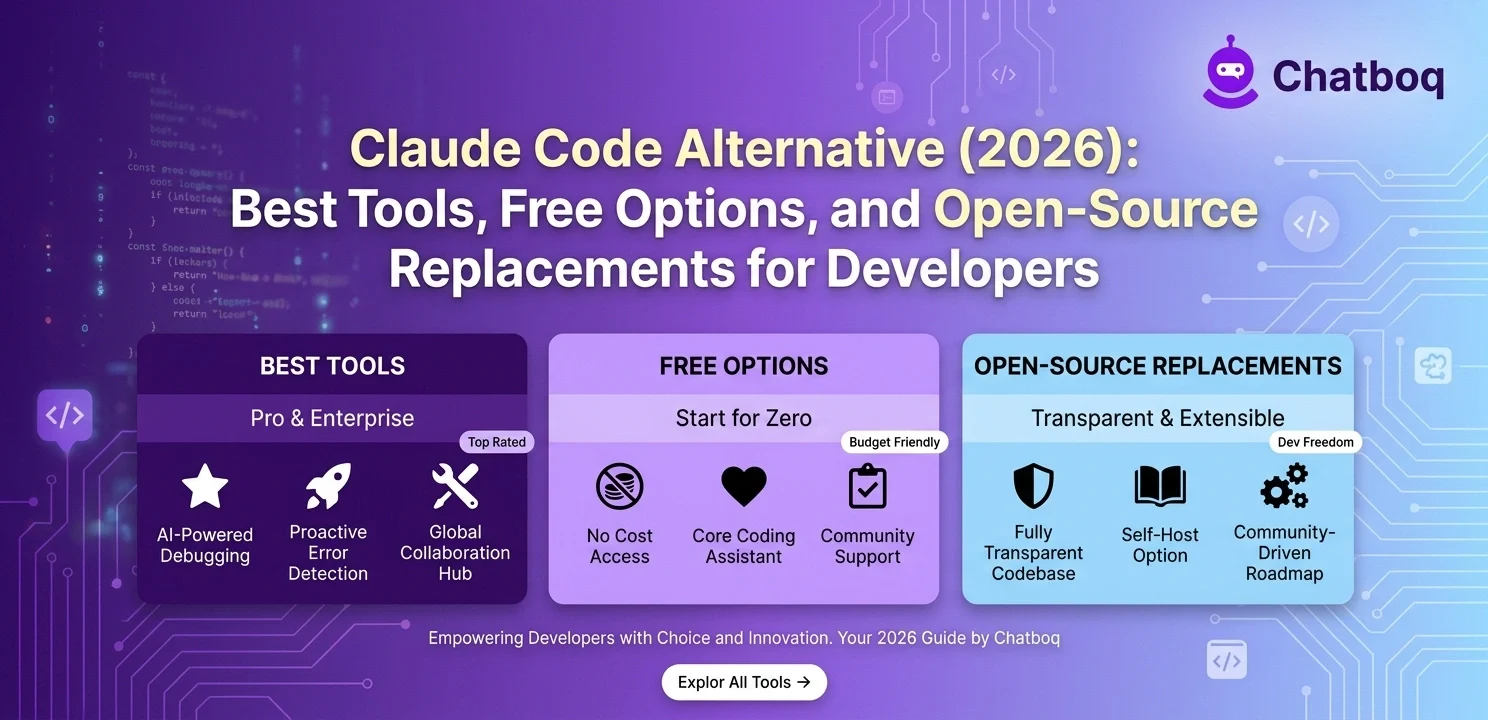 Claude Code Alternative (2026): Best Tools, Free Options, and Open-Source Replacements for Developers
