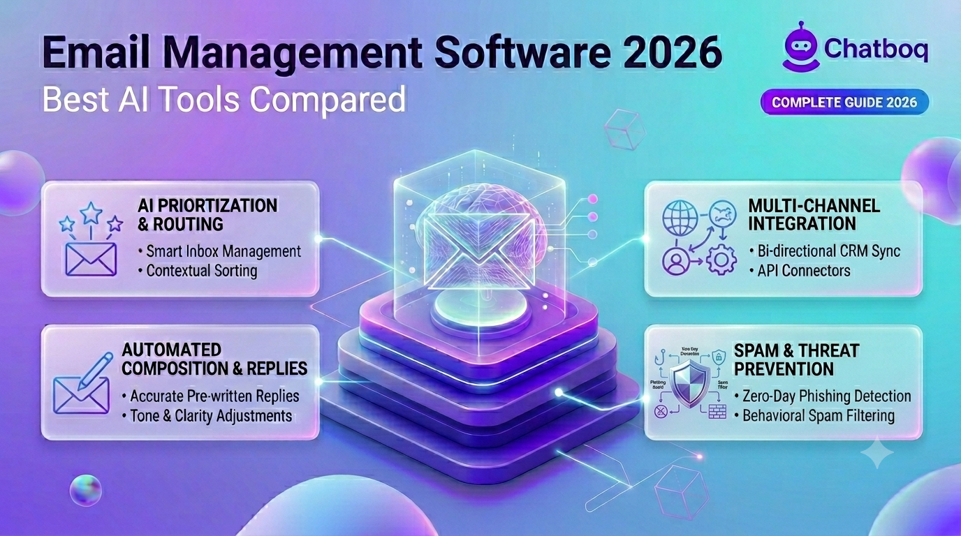 AI-powered email management software dashboard with inbox automation and analytics