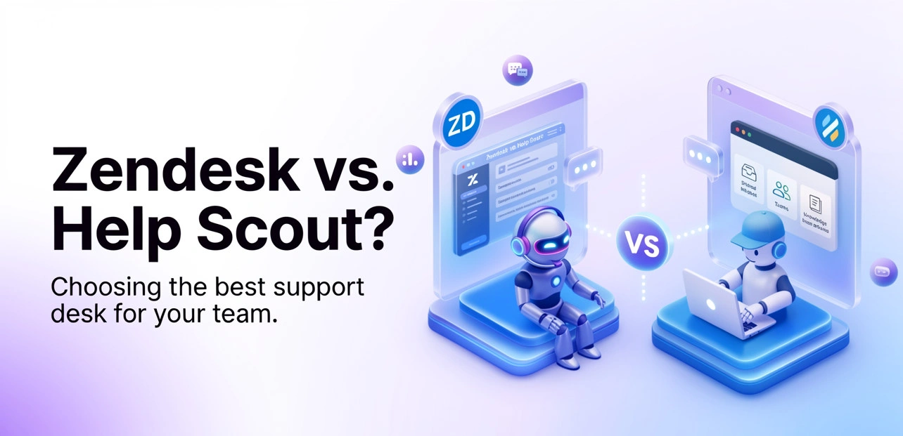 Zendesk vs. Help Scout support desk software comparison for business teams.