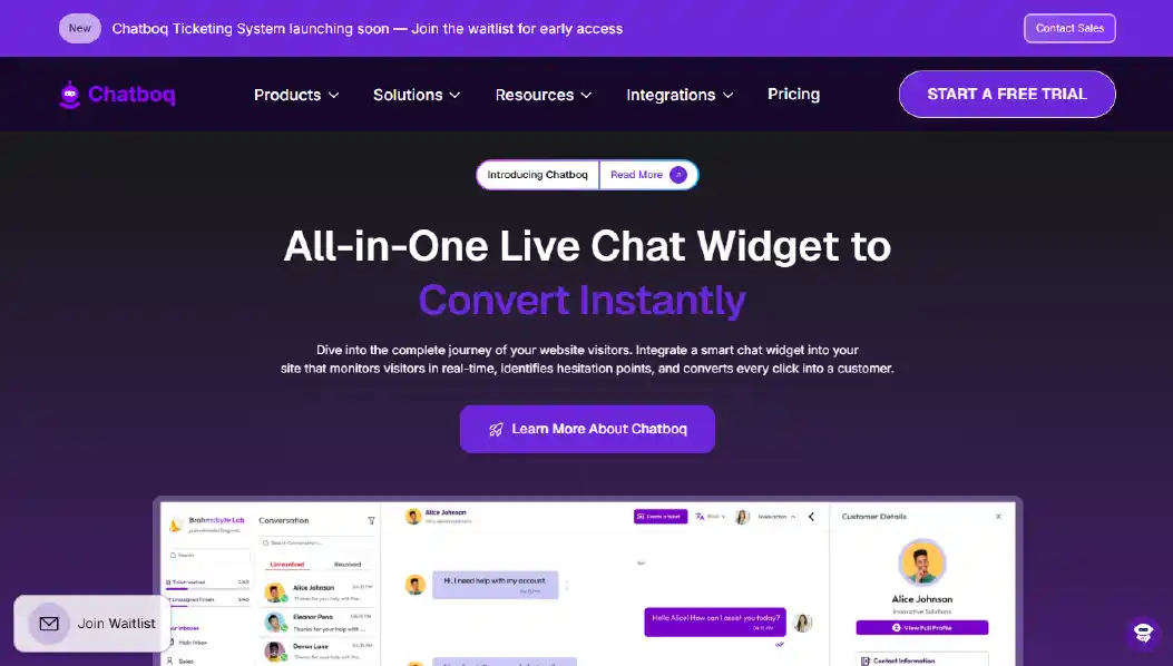 Chatboq AI chatbot for multichannel ecommerce support