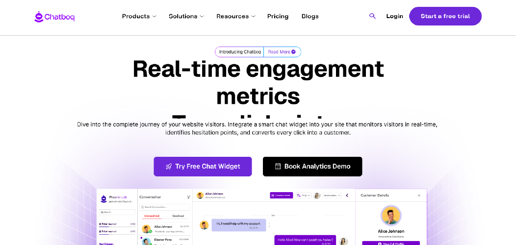 Chatboq conversational commerce platform features