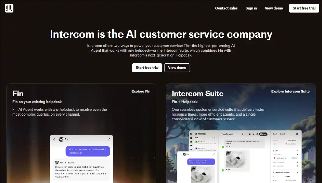 Intercom AI chatbot for automated ecommerce support