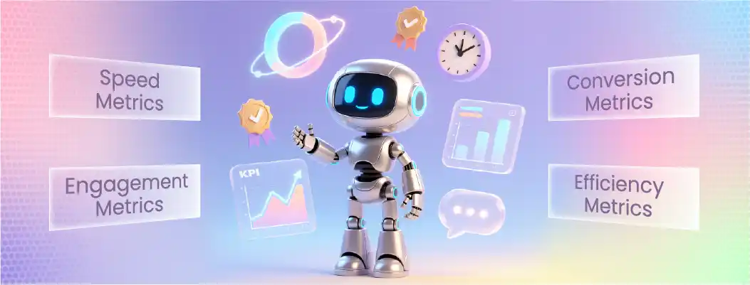 KPIs and performance metrics used to measure AI follow-up chatbot success