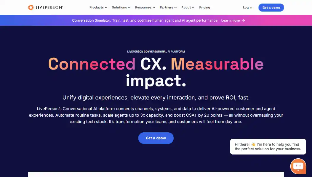 LivePerson AI chatbot for high-volume ecommerce