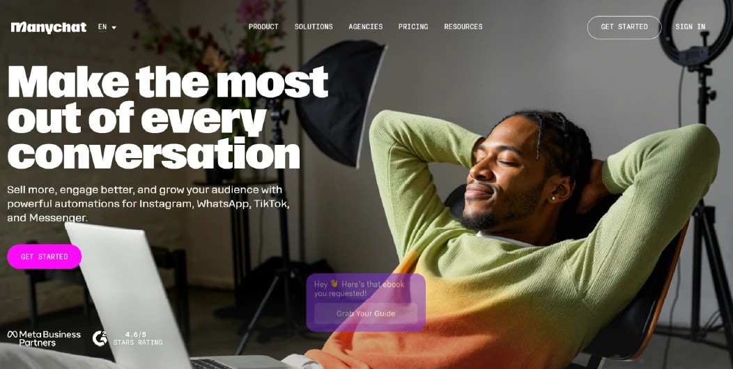 ManyChat social commerce automation platform